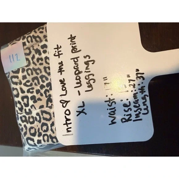 Intro Love the Fit Leopard Print Leggings Revolutionary Tummy Control XLarge - Picture 5 of 5